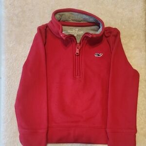 Vineyard Vines Kids' 2T Red Quarter-Zip Sweatshirt
